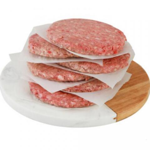 澳洲安格斯儿童牛肉饼1200g/12片 早餐新鲜汉堡肉饼冷冻西餐食材肉类
